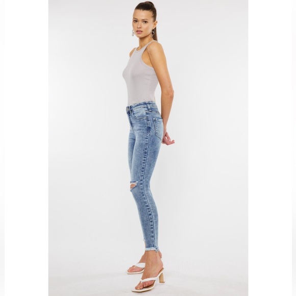 Just in ✨LIZ • High Rise Ankle Skinny Jeans-Medium Acid Wash - Picture 7 of 17